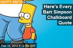 Here&#39;s Every Bart Simpson Chalkboard Quote