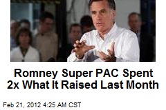 Romney Super PAC Spent $13.9 in January