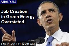Job Creation in Green Energy Overstated