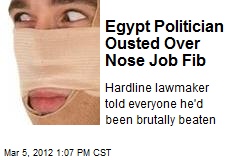 Egypt Politician Ousted Over Nose Job Fib