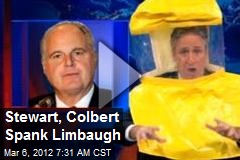 Stewart, Colbert Spank Limbaugh