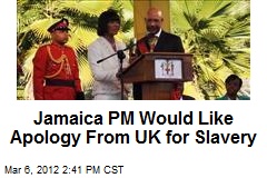 Jamaica PM Would Like Apology From UK for Slavery