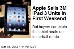 iPad 3 Sells 3M Units in Debut Weekend