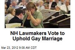 NH Lawmakers Vote to Uphold Gay Marriage