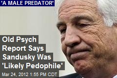 Old Psych Report Says Sandusky Was &#39;Likely Pedophile&#39;