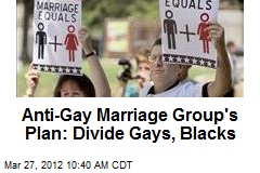 Anti-Gay Marriage Group&#39;s Plan: Divide Gays, Blacks
