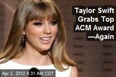 Taylor Swift Grabs Top ACM Award &mdash;Again