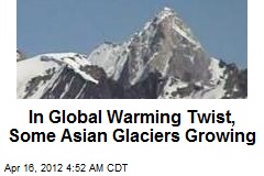 In Global Warming Twist, Some Asian Glaciers Growing