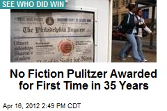 2012 Pulitzers Announced