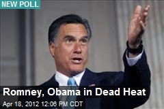 Romney, Obama in Dead Heat