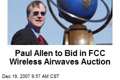 Paul Allen to Bid in FCC Wireless Airwaves Auction