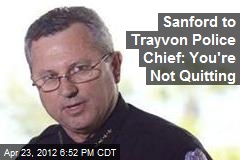 Trayvon Police Chief to Resign