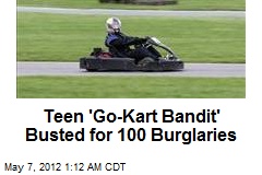 Teen &#39;Go-Kart Bandit&#39; Busted for 100 Burglaries