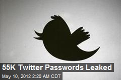 55K Twitter Passwords Leaked