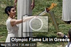 Olympic Flame Lit in Greece
