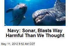Navy: Sonar, Blasts Way Harmful Than We Thought