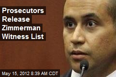 Prosecutors Release Zimmerman Witness List