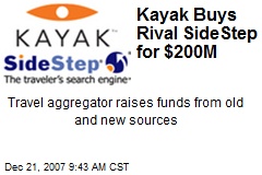 Kayak Buys Rival SideStep for $200M