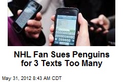 NHL Fan Slaps Text-Happy Penguins With Lawsuit