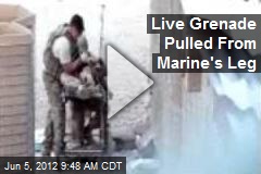 Live Grenade Pulled From Marine&#39;s Leg