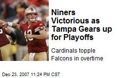 Niners Victorious as Tampa Gears up for Playoffs