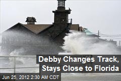 Debby Changes Track, Stays Close to Florida