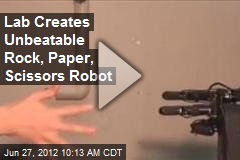 Lab Creates Unbeatable Rock, Paper, Scissors Robot