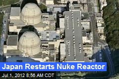 Japan Restarts Nuke Reactor
