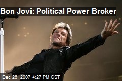 Bon Jovi: Political Power Broker
