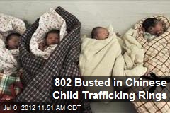 802 Busted in Chinese Child Trafficking Rings