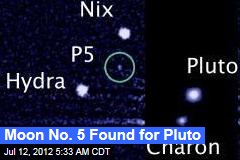 Moon No. 5 Found for Pluto