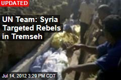 UN Team Probes Syria Massacre