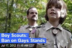 Boy Scouts: Ban on Gays Stands