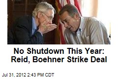 No Shutdown This Year: Reid, Boehner Strike Deal