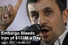 Embargo Bleeds Iran of $133M a Day