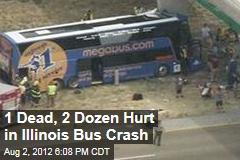1 Dead, 2 Dozen Hurt in Illinois Bus Crash