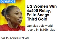 US Women Win 4x400 Relay