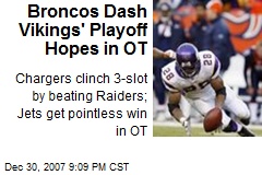 Broncos Dash Vikings' Playoff Hopes in OT