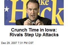 Crunch Time in Iowa: Rivals Step Up Attacks