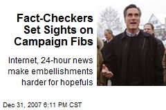 Fact-Checkers Set Sights on Campaign Fibs