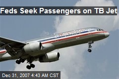 Feds Seek Passengers on TB Jet