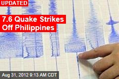7.9 Quake Strikes Off Philippines