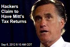 Hackers Claim to Have Mitt&#39;s Tax Returns