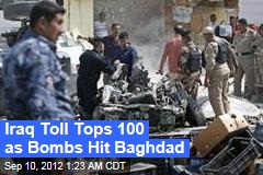 Iraq Toll Tops 100 as Bombs Hit Baghdad