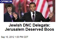 Jewish DNC Delegate: Jerusalem Deserved Boos