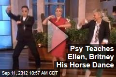 Psy Teaches Ellen, Britney His Horse Dance