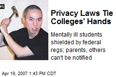 Privacy Laws Tie Colleges' Hands