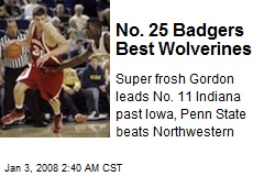 No. 25 Badgers Best Wolverines