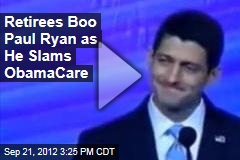 Retirees Boo Paul Ryan as He Slams Obamacare