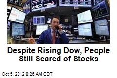 Despite Rising Dow, People Still Scared of Stocks